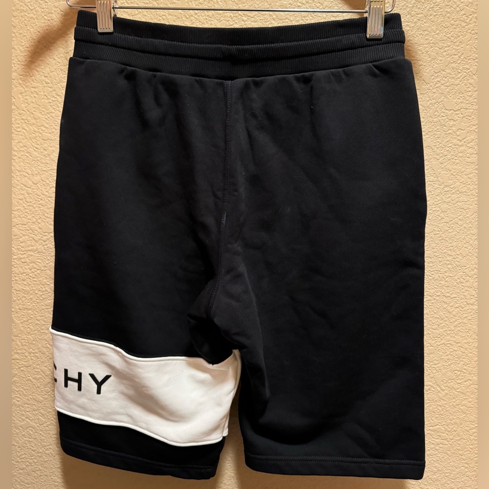 Givenchy Logo Shorts Black White Kids Size L Waist 28 - 30